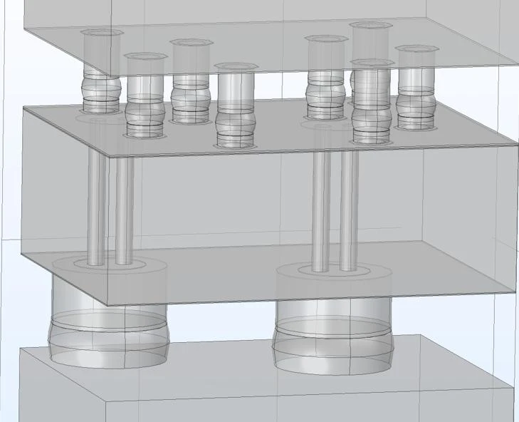 A 2.5D packaging model from my research presentation.